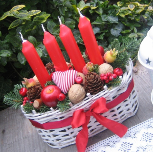Adventní košíček se srdíčkem — foto 2