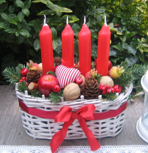 Adventní košíček se srdíčkem — foto 3