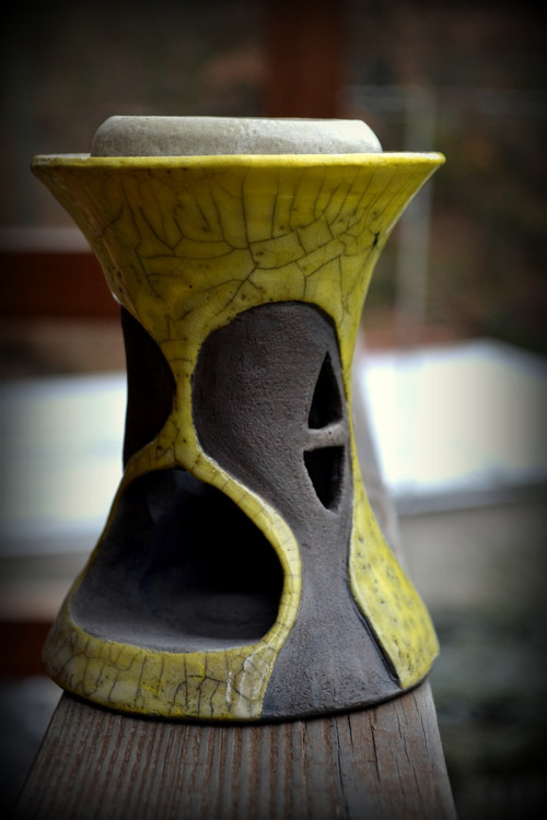 Raku aromalampa žlutá — foto 3
