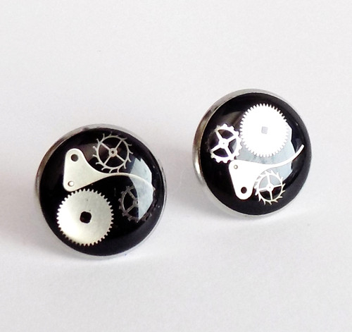 Steampunk puzetky z oceli 17 mm — foto 3