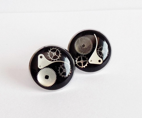 Steampunk puzetky z oceli 17 mm — foto 4