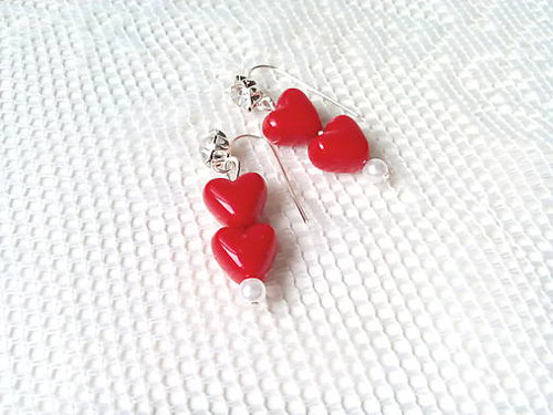 My sweet heart earrings (red) — foto 2