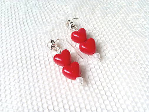 My sweet heart earrings (red) — foto 3
