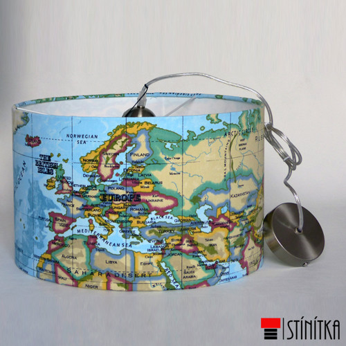 Stínítko z VAŠÍ látky • průměr 40 cm — foto 2