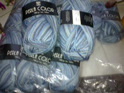 Příze Perla Color modrý melír — foto 2