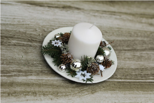 Adventní svícen bílý — foto 2