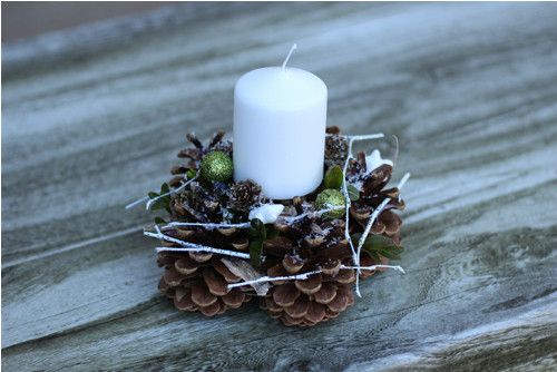Adventní svícen zelený — foto 4