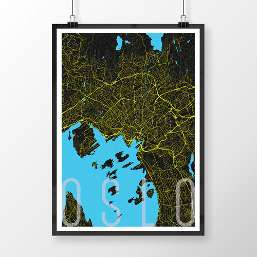 OSLO, 50x70cm, elegantní, černé — foto 2