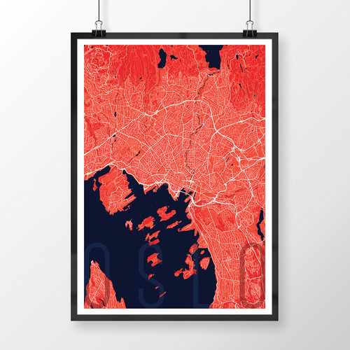 OSLO, 50x70cm, elegantní, červené — foto 2