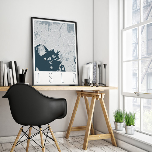 OSLO, 50x70cm, moderní, světle modré — foto 2