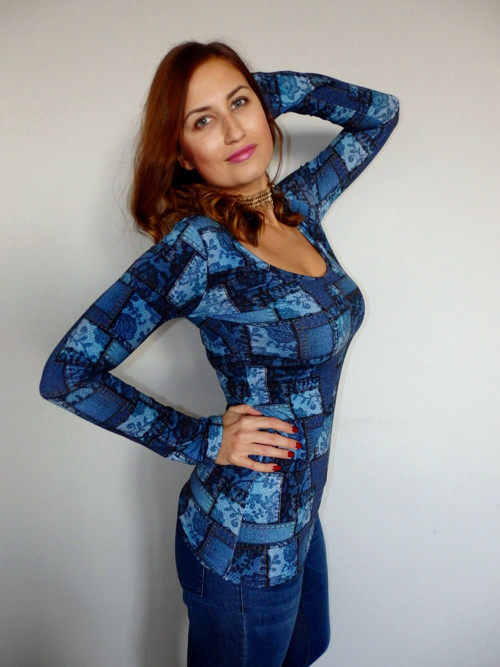Halenka Jeans -véčko M velikost — foto 4