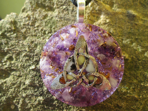 Orgonit ,, Keltské energie " - ametyst, obsidián — foto 2