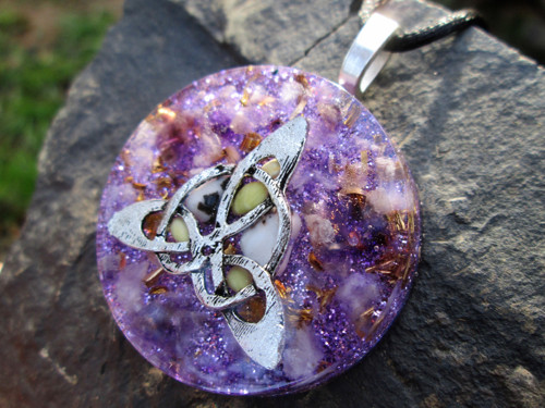 Orgonit ,, Keltské energie " - ametyst, obsidián — foto 3