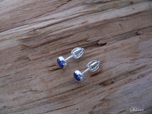 Stříbrné 925 Naušnice ..LAPIS LAZULI... — foto 3