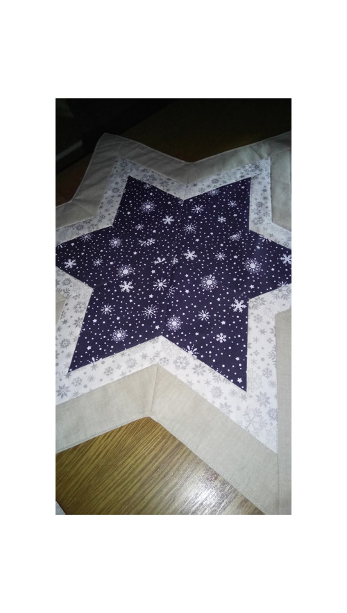 Ubrus vánoční hvězda 82 cm — foto 2