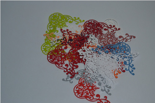 Papírový výsek Roh s vločkou — foto 2