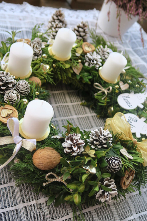 Adventní věnec "Sněhuláci" — foto 2