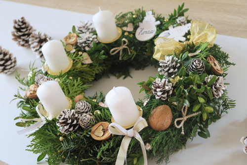 Adventní věnec "Sněhuláci" — foto 3