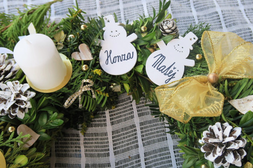 Adventní věnec "Sněhuláci" — foto 4