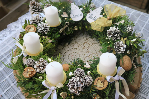 Adventní věnec "Sněhuláci" — foto 5