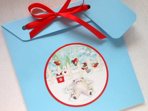 Medvědí andělíček - obal na CD 13x14 cm — foto 2