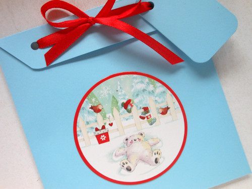 Medvědí andělíček - obal na CD 13x14 cm — foto 3