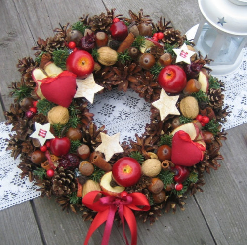 Adventní věneček se srdíčky - rezervace — foto 2