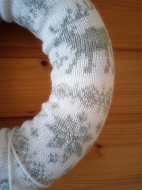 Adventní pletený věneček — foto 3