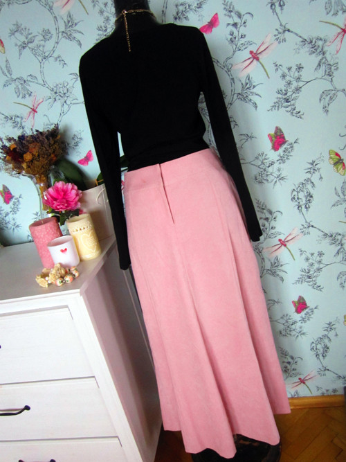 Sukně dlouhááá powder pink — foto 4
