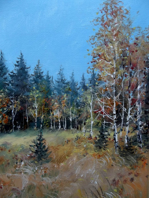 VÁNOČNÍ DÁREK - Šumava - Modrava - olej — foto 2