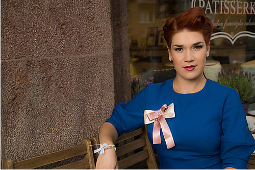 Vintage brošňa Pink Lady — foto 2