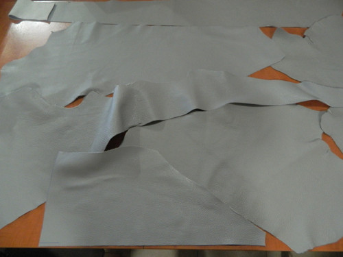 Hovězí lícová kůže - šedá silná — foto 2