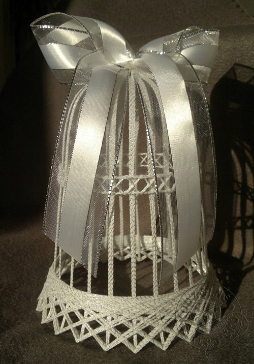 Zvon BÍLOSTŘÍBRNÝ 18 cm — foto 5