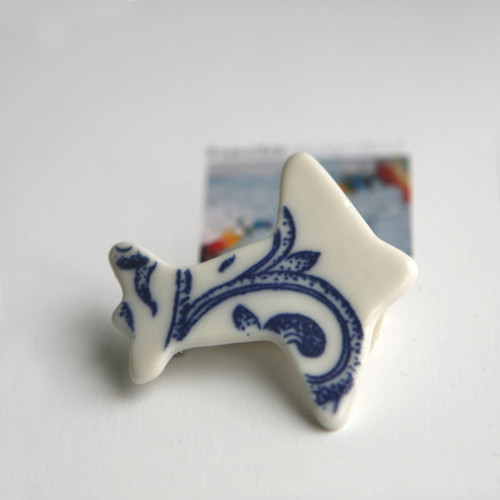 Nazdobeně... Letadlo (porcelánová brož) — foto 2