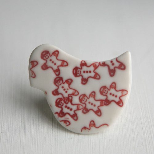 Porcelánče... voní (porcelánová brož) — foto 2