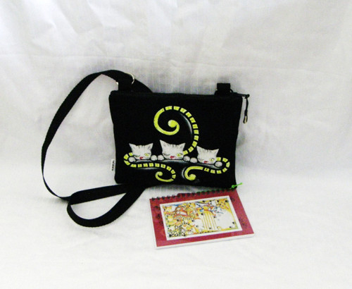 Malá crossbody kočičí+deníčekA6 — foto 3