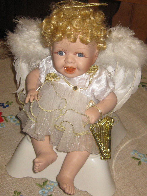 !! Vintage porcelánová panenka-anděl !! — foto 6