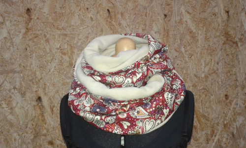 Nákrčník fleece x bavlna - — foto 2