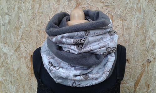 Nákrčník fleece x bavlna - — foto 2
