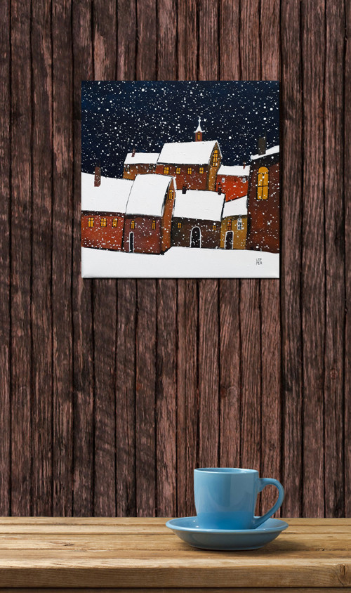 Zimní pohádka - 20x20cm — foto 2