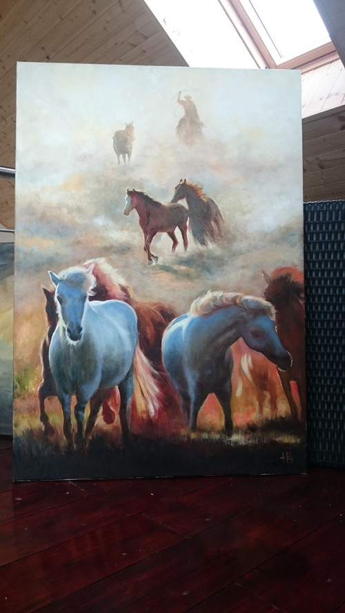 Obraz "Svítání" :) olejomalba 70x100cm — foto 3