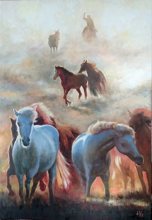Obraz "Svítání" :) olejomalba 70x100cm — foto 4