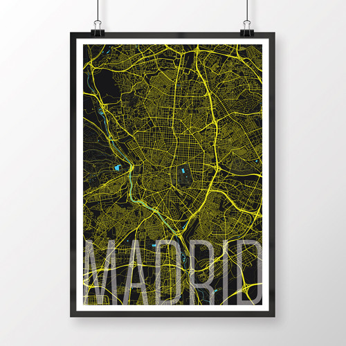 MADRID, 50x70cm, elegantní, černý — foto 2