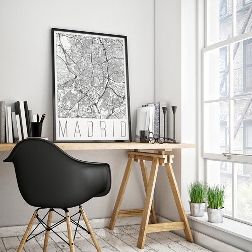 MADRID, 50x70cm, moderní, bílý — foto 2