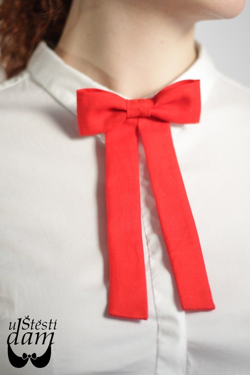 Dlouhá mašle Red — foto 3