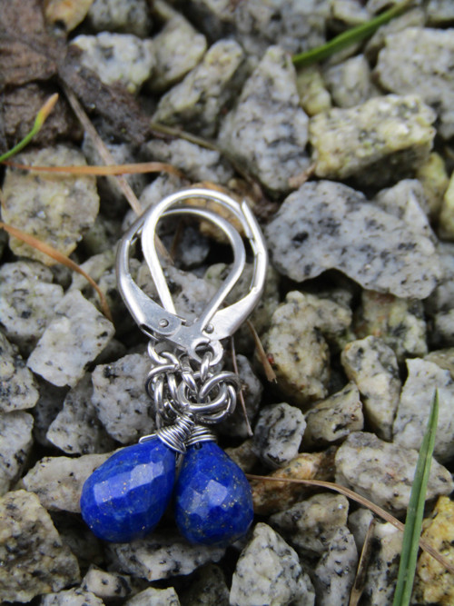Náušnice lapis lazuli — foto 4