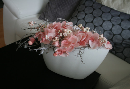 Velká keramická mísa s vánočními orchidejemi — foto 3