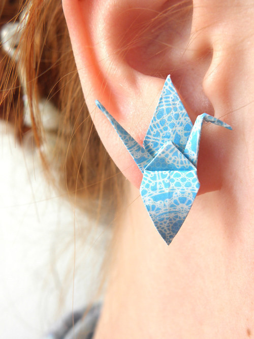 Vzhůru do oblak - přímo do ucha, origami náušnice — foto 6