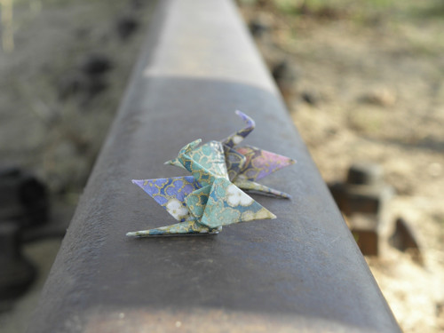 Vzhůru do oblak - přímo do ucha, origami náušnice — foto 2