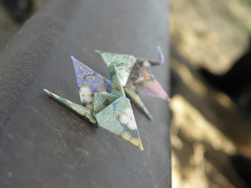 Vzhůru do oblak - přímo do ucha, origami náušnice — foto 4